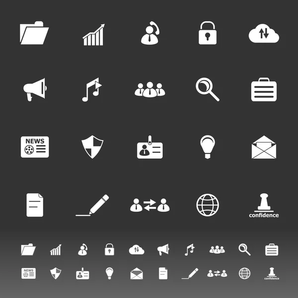 Ícones do documento geral em fundo cinza — Vetor de Stock