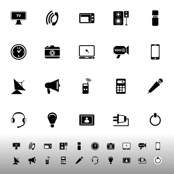 Icono electrónico sobre fondo blanco — Archivo Imágenes Vectoriales