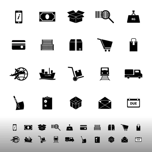 Iconos de envío sobre fondo blanco — Archivo Imágenes Vectoriales