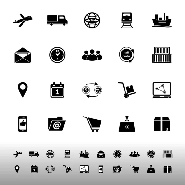 Logistyczne ikony na białym tle — Wektor stockowy