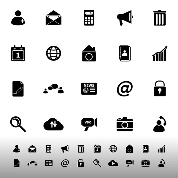 Iconos de teléfono móvil sobre fondo blanco — Archivo Imágenes Vectoriales