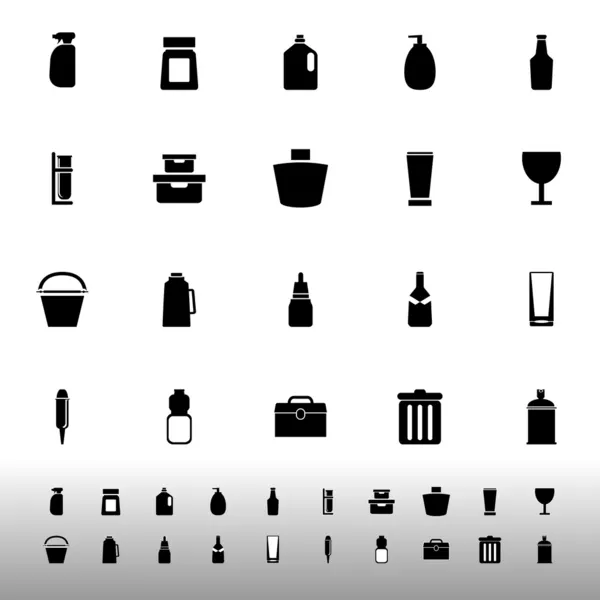 Ontwerp pakket icons op witte achtergrond — Stockvector