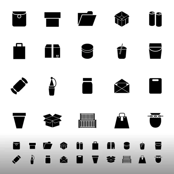 Pakket icons op witte achtergrond — Stockvector