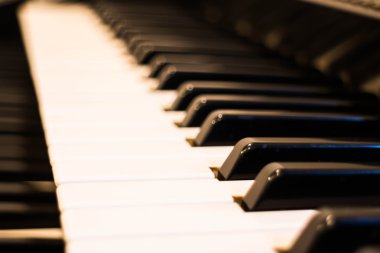 Elektronik electone, closeup klavye