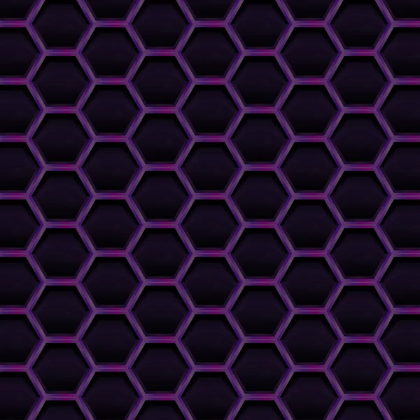 Create dark violet honeycomb background texture — Stock Vector