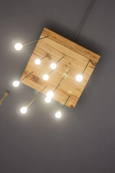 Bela iluminação vintage decored teto — Fotografia de Stock