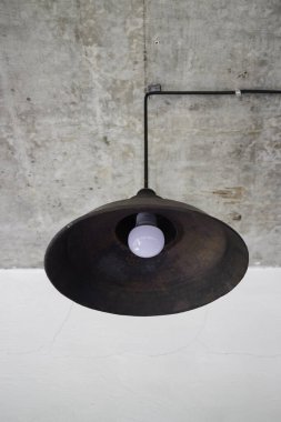 Dekorasyon endüstriyel tarzı tavan arası kafe, stok fotoğrafı