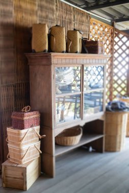 Dekorasyon endüstriyel tarzı tavan arası kafe, stok fotoğrafı