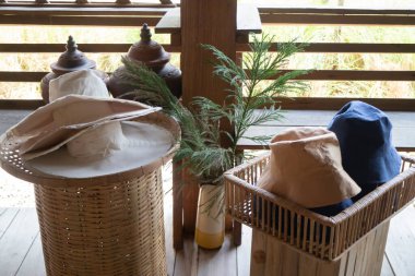 Dekorasyon endüstriyel tarzı tavan arası kafe, stok fotoğrafı