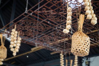 Dekorasyon endüstriyel tarzı tavan arası kafe, stok fotoğrafı