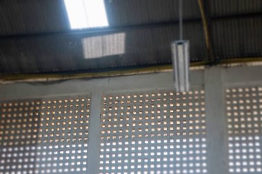 Dekorasyon endüstriyel tarzı tavan arası kafe, stok fotoğrafı