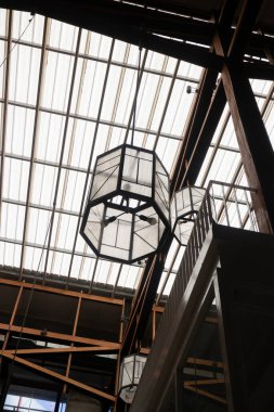 Eski tuğla salon girişi, stok fotoğrafı.