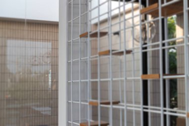 Çatı katı tarzı kahve dükkanı iç dekorasyon, stok fotoğrafı.