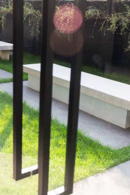 Çatı katı tarzı kahve dükkanı iç dekorasyon, stok fotoğrafı.