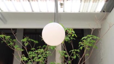 Minimal loft style coffee shop decoration, stock footage