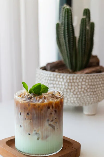 Glass Iced Coffee Stock Photo — 图库照片