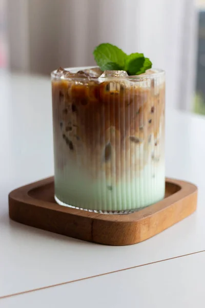 Glass Iced Coffee Stock Photo —  Fotos de Stock