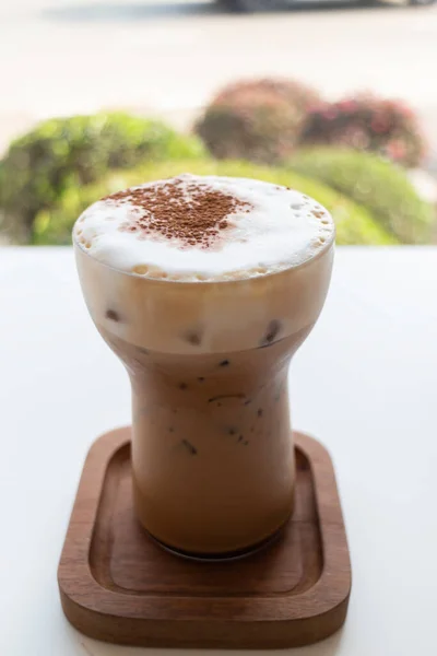 Glass Iced Coffee Stock Photo — 图库照片