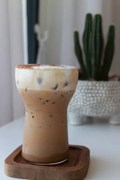 Glass Iced Coffee Stock Photo — Stock Fotó