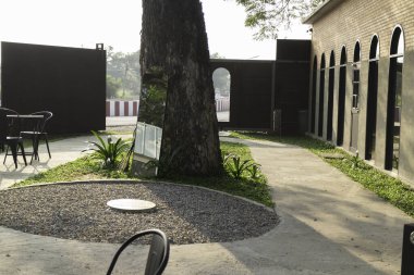 Açık hava bahçe dekorasyonu, stok fotoğrafı.