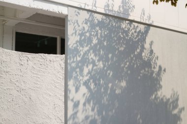 Minimal white style decoration of tea shop, stock photo