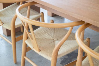 Minimal white style decoration of tea shop, stock photo