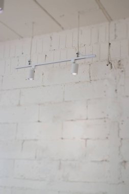 Minimal white style decoration of tea shop, stock photo