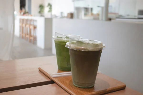 stock image Premium matcha green tea cup drink, stock photo