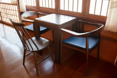 Antika evde dekore edilmiş eski eşya, stok fotoğrafı