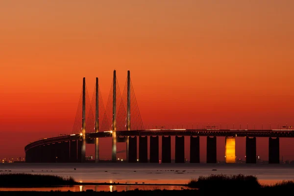 Ηλιοβασίλεμα γέφυρα — Φωτογραφία Αρχείου