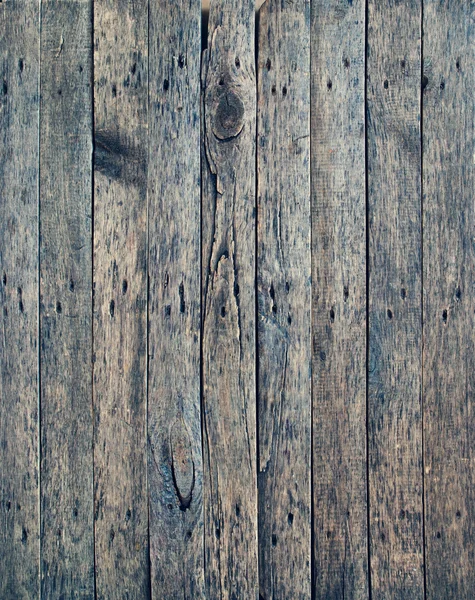 Viejas tablas de madera, clavos oxidados martillados —  Fotos de Stock