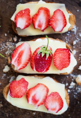 üst çilek, tarih seçici odak kızartır