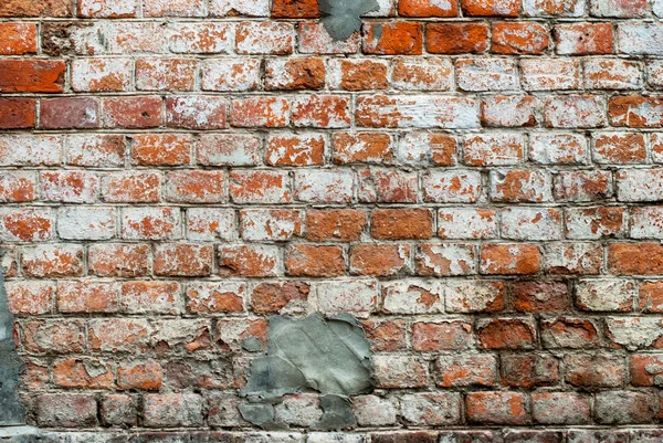 Old Red Wall with Bricklaying — Stock Photo, Image