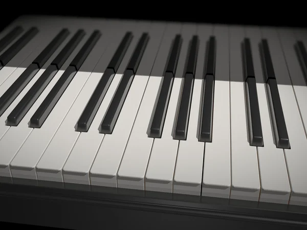 White and black keys of the piano — Stock Photo, Image