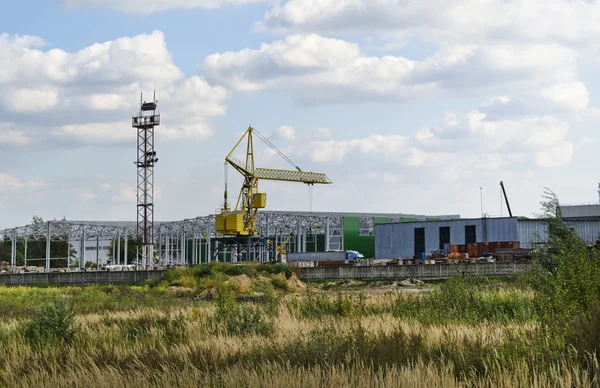 Construcción de un parque logístico —  Fotos de Stock