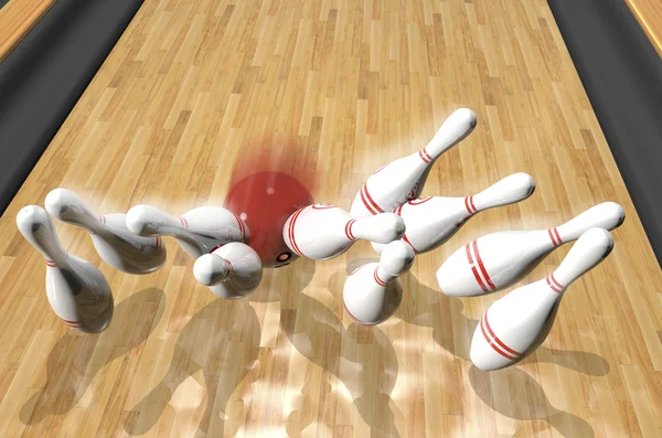 Bowling.3d rendr — ストック写真