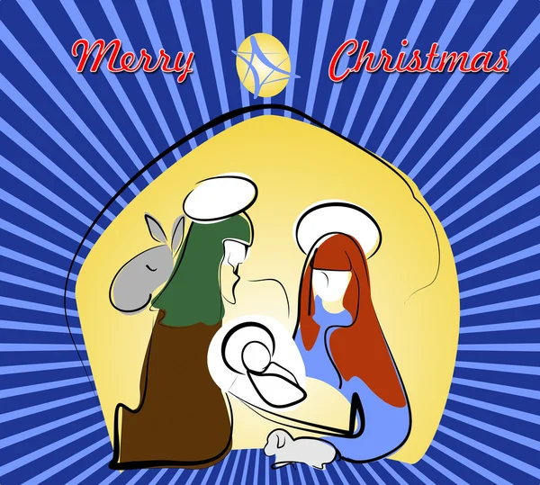 Postcard - Christmas greetings — Stock Photo, Image