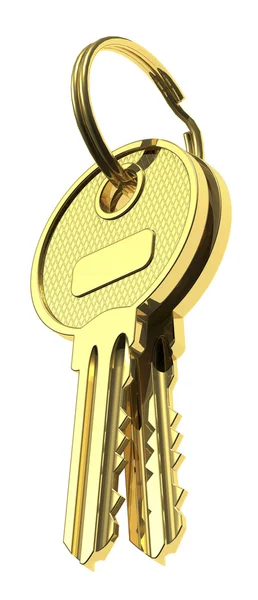 Two golden keys — Stock Photo, Image