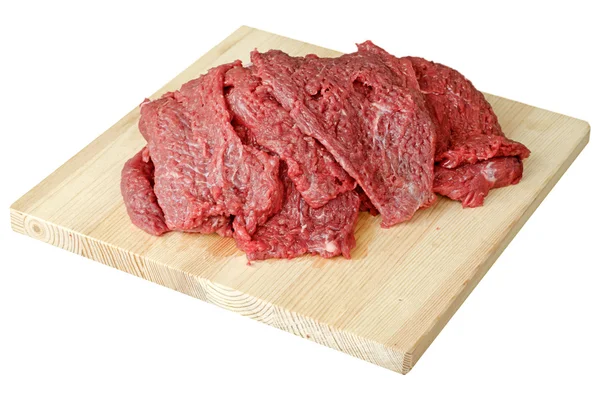 Мясо - говядина на разделочной доске — стоковое фото