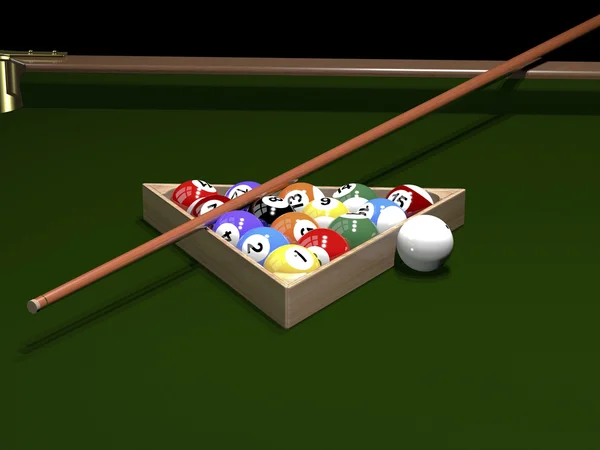 The game of billiards — Stock Photo, Image