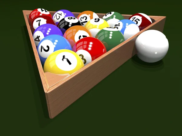 The game of billiards — Stock Photo, Image