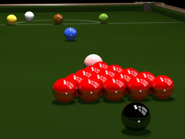 Bilardo için renkli toplar — Stok fotoğraf