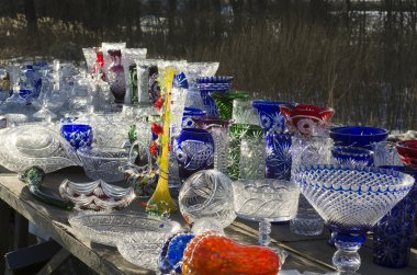 yol kenarında tarafından kristal ürünleri satışı