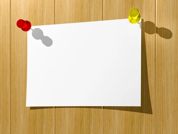 Kağıt ahşap wal için iki düğme ile tutturulmuş notları