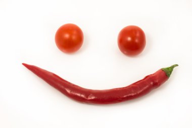 Smile - kırmızı acı biber ve domates
