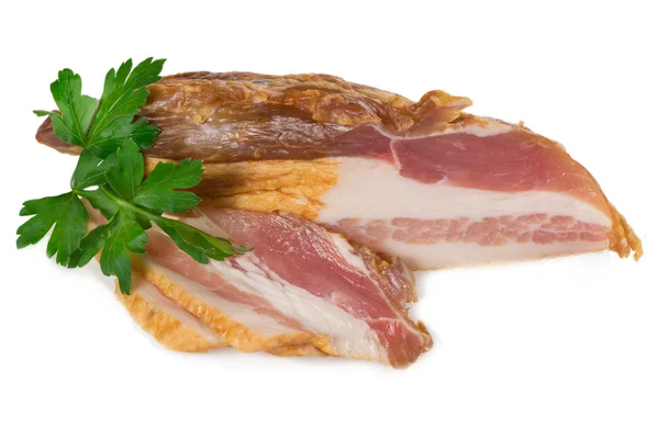 Bacon - gerookte en gezouten varkensvlees belly, — Stockfoto