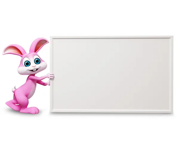 Tavşan işareti ile — Stok fotoğraf