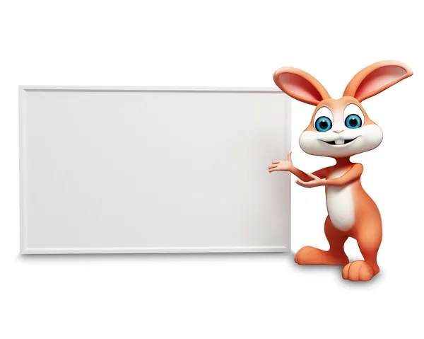 Tavşan işareti ile — Stok fotoğraf