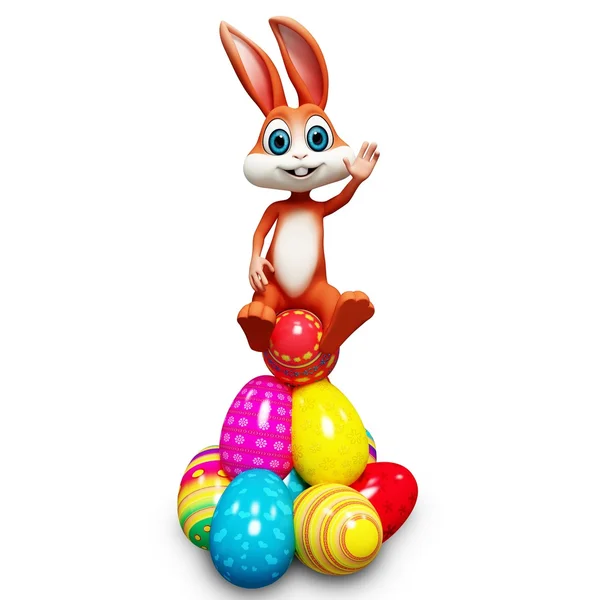 Bunny with egg — Stock Photo, Image