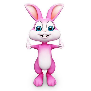 gülümseyen mutlu bunny